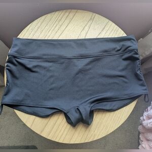 Victorias Secret PINK Sport Black Adjustable Swim Shorts